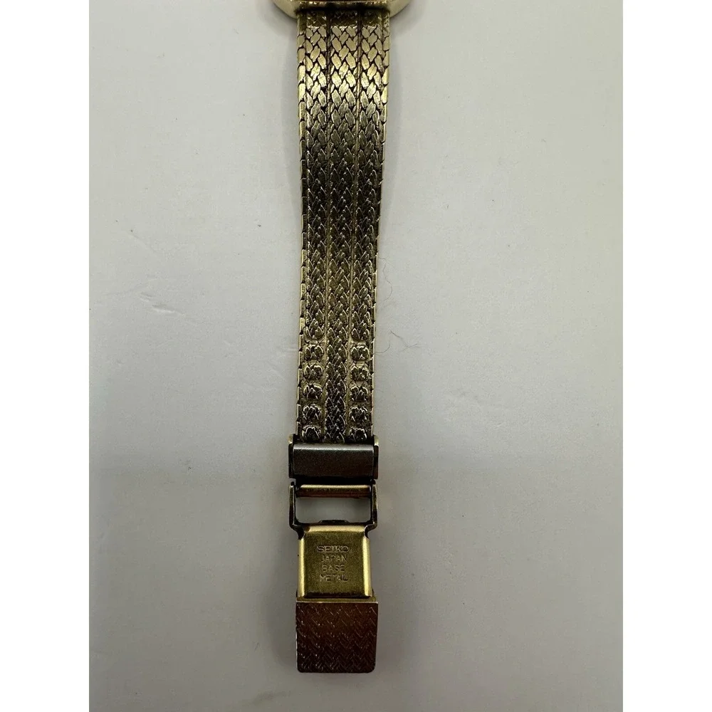 Vintage Lassale Seiko Ladies Dress Watch 1400-6549 New‎ Battery 20MM 7